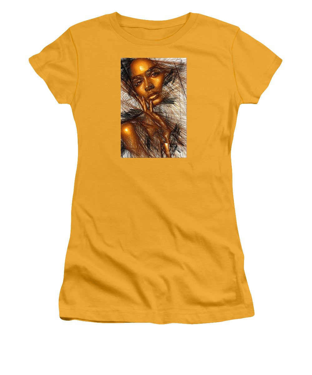 Women's T-Shirt (Junior Cut) - Gold Fingers