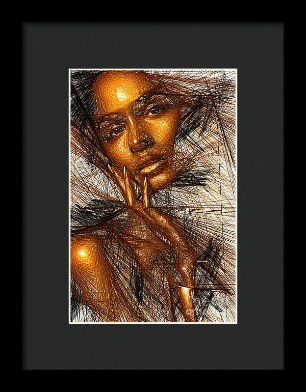 Framed Print - Gold Fingers