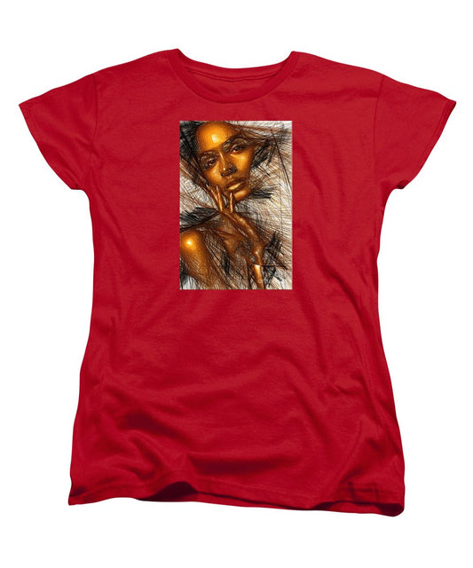 Women's T-Shirt (Standard Cut) - Gold Fingers