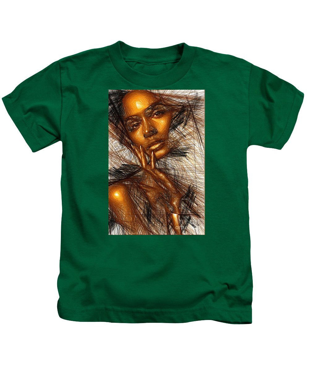 Kids T-Shirt - Gold Fingers