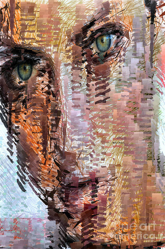 Art Print - Green Eyes Girl