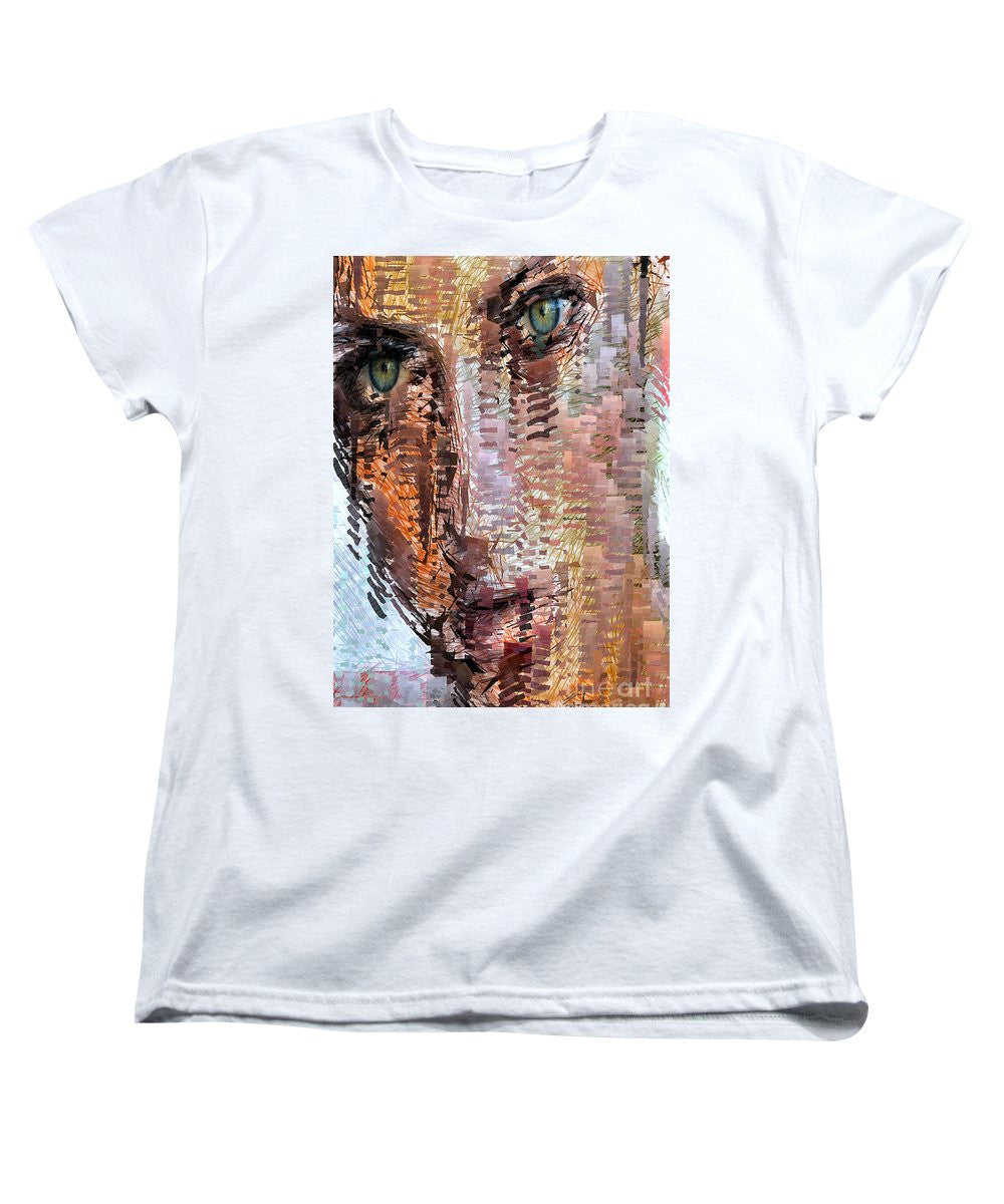 Women's T-Shirt (Standard Cut) - Green Eyes Girl