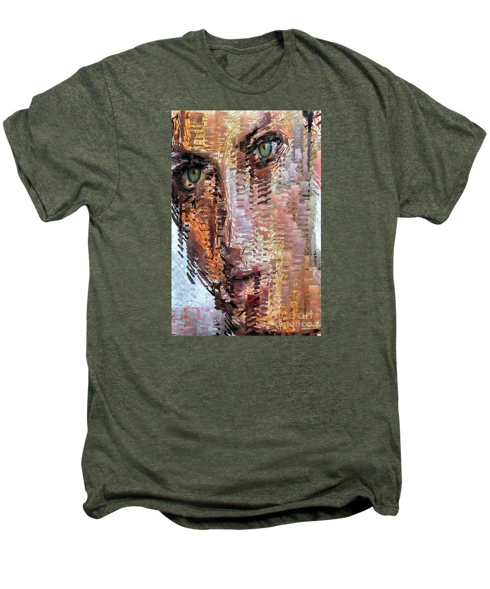Men's Premium T-Shirt - Green Eyes Girl