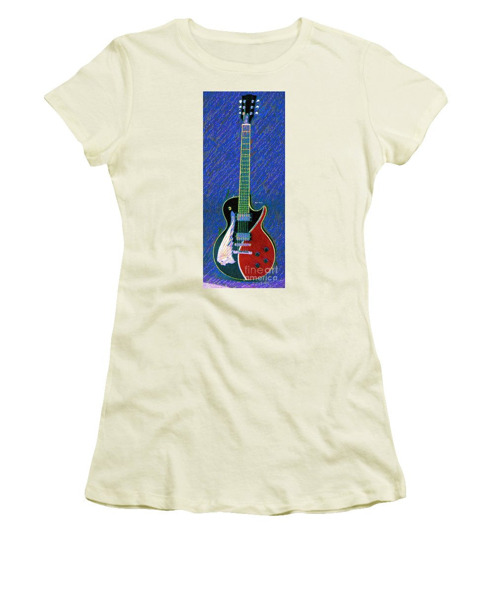 T-shirt pour femme (coupe junior) - Guitare 0817