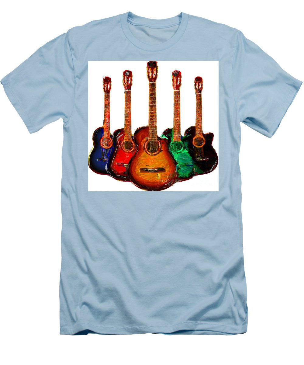 T-shirt pour homme (coupe ajustée) - Collection Guitare