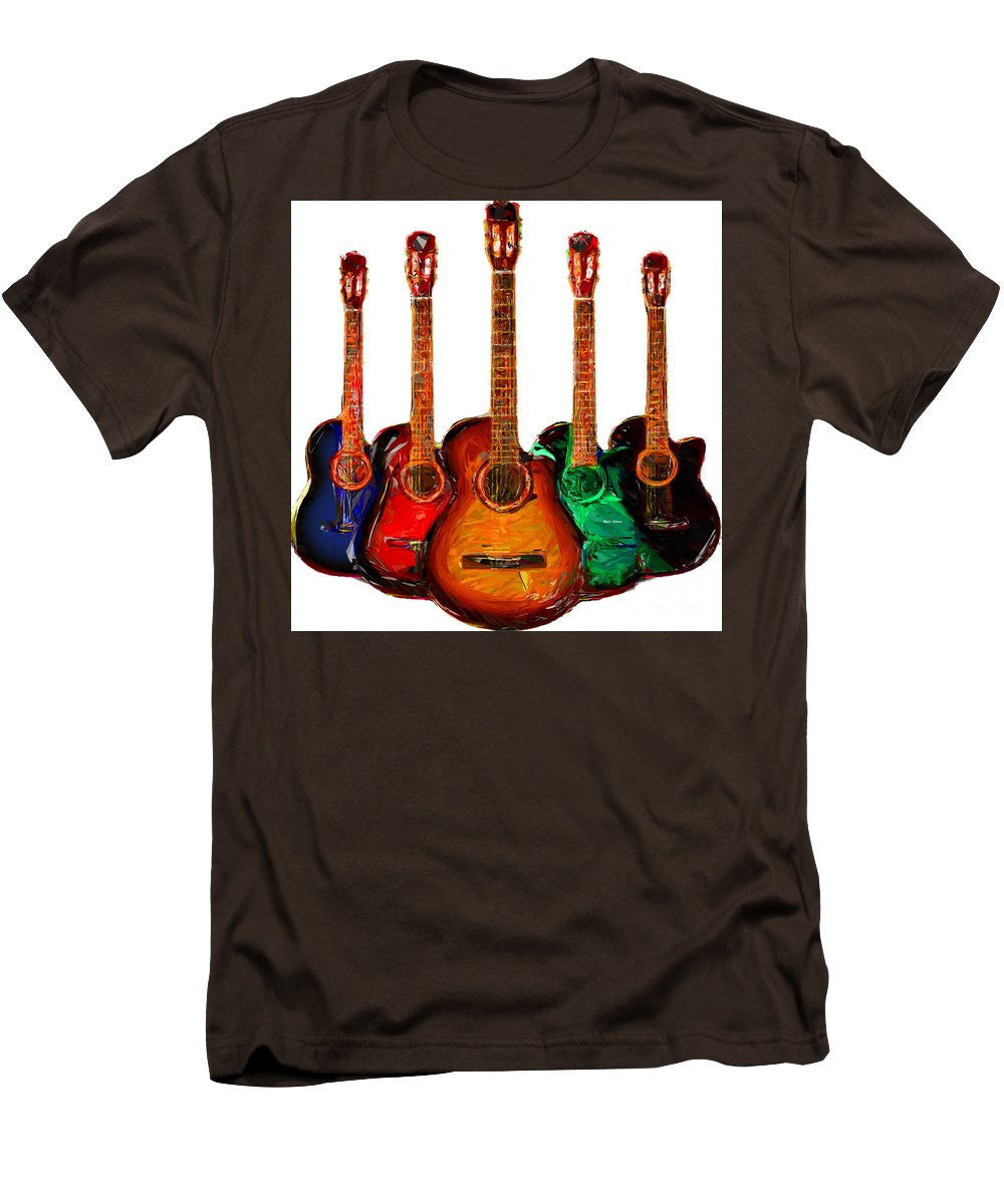 T-shirt pour homme (coupe ajustée) - Collection Guitare