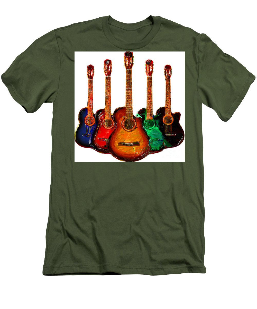 T-shirt pour homme (coupe ajustée) - Collection Guitare