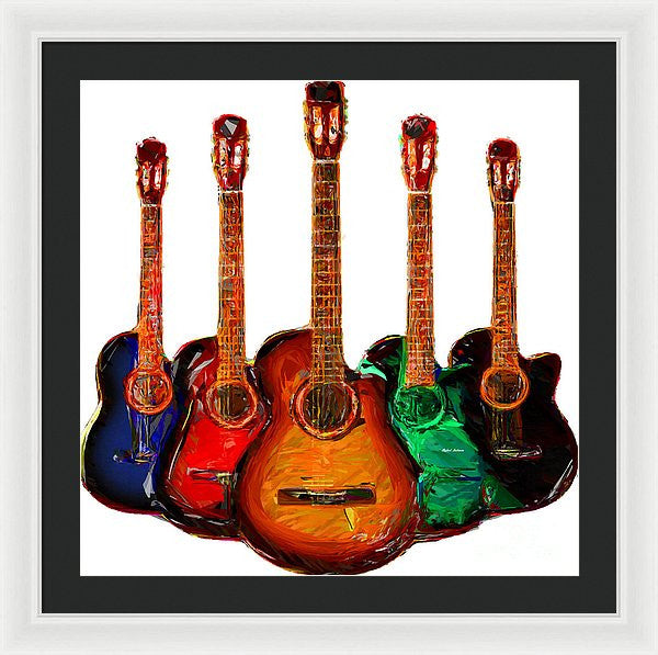 Framed Print - Guitar Collection