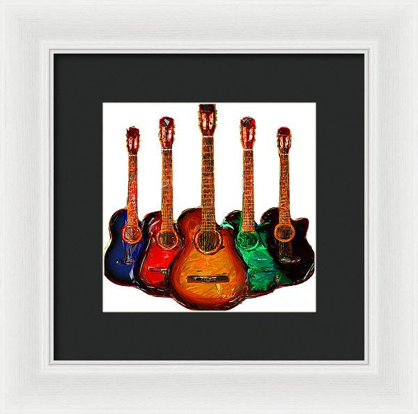 Framed Print - Guitar Collection