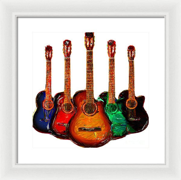 Framed Print - Guitar Collection