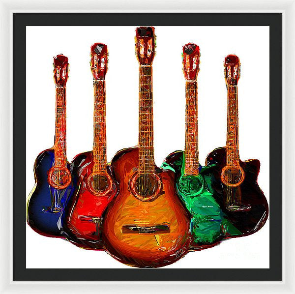 Framed Print - Guitar Collection