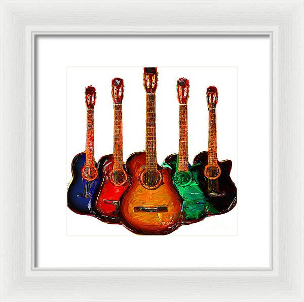 Framed Print - Guitar Collection