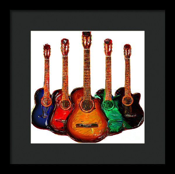 Framed Print - Guitar Collection