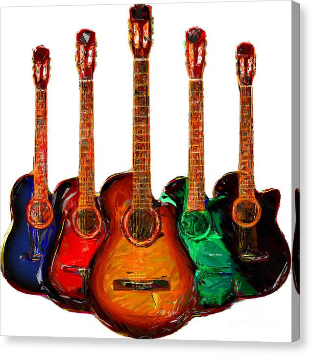 Impression sur toile - Collection de guitares