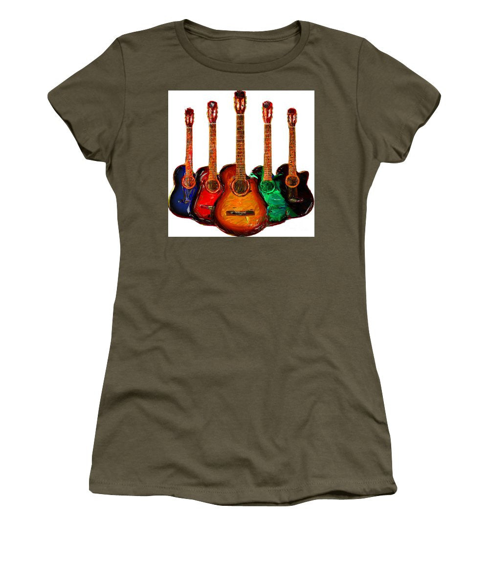 T-shirt pour femme (coupe junior) - Collection Guitare