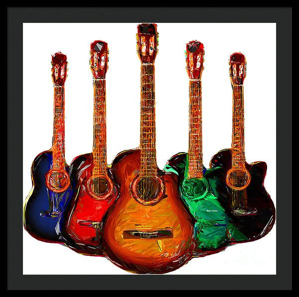 Framed Print - Guitar Collection