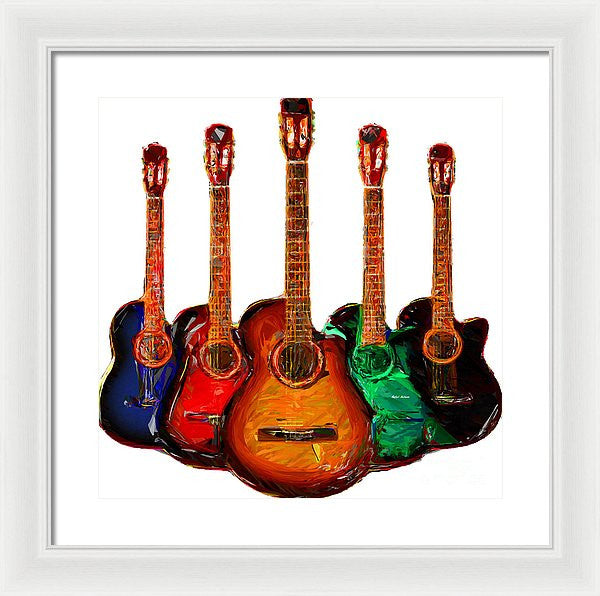 Framed Print - Guitar Collection