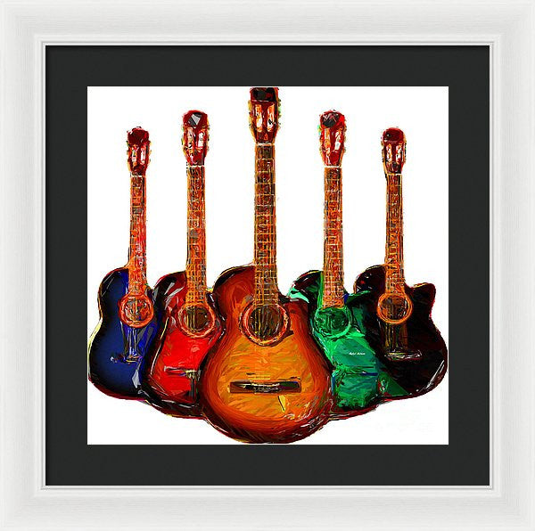 Framed Print - Guitar Collection