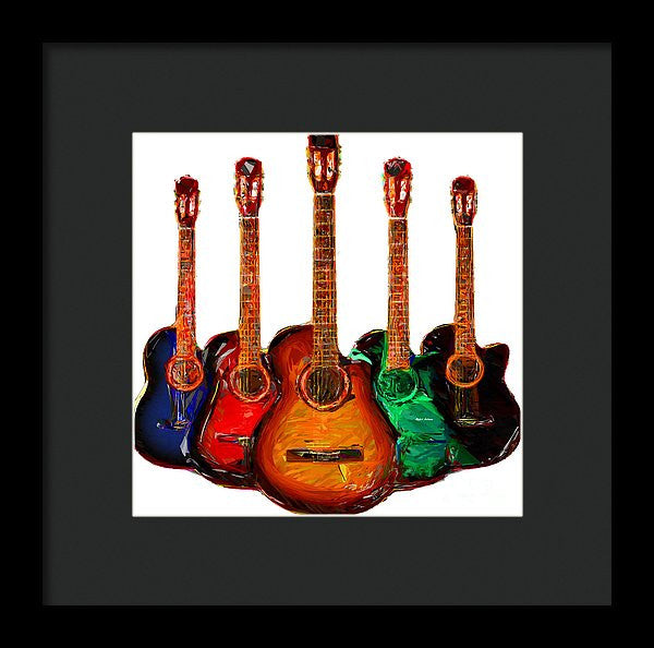 Framed Print - Guitar Collection