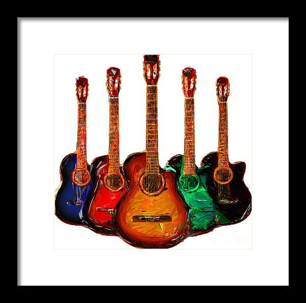 Framed Print - Guitar Collection