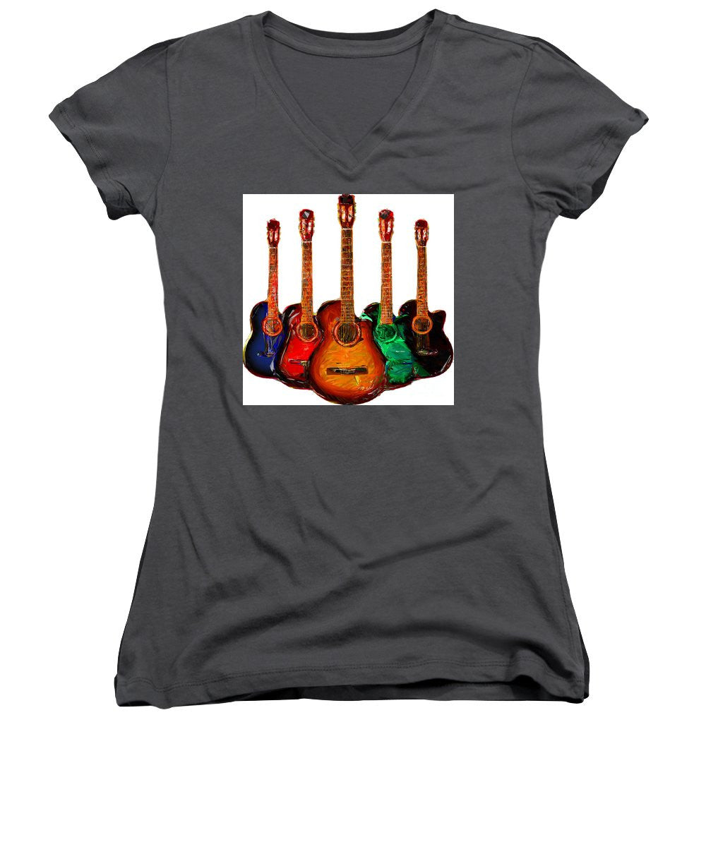 Women's V-Neck T-Shirt (Junior Cut) - Guitar Collection