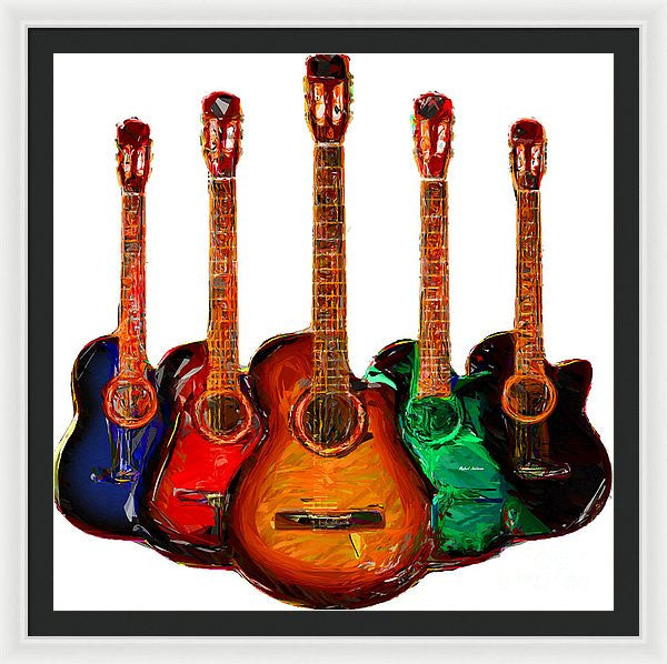 Framed Print - Guitar Collection