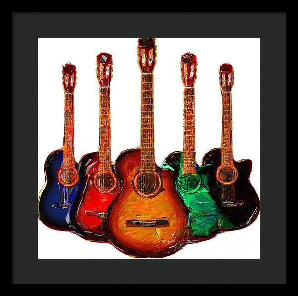 Framed Print - Guitar Collection