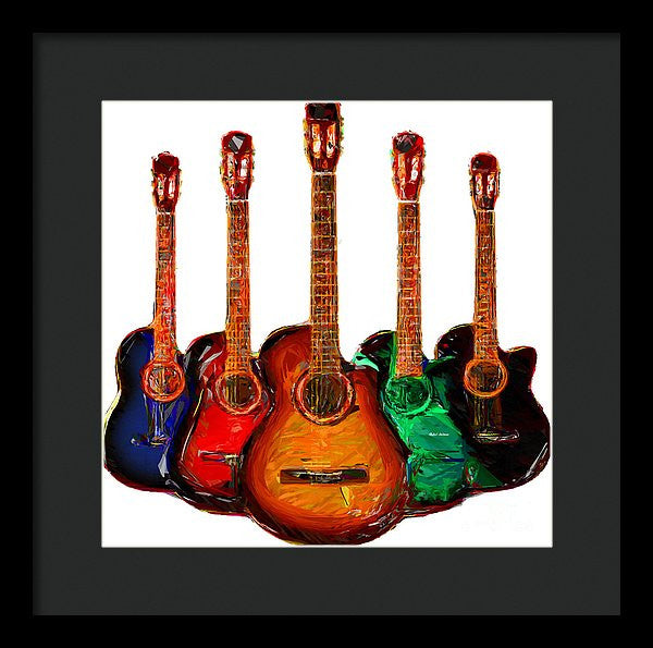 Framed Print - Guitar Collection