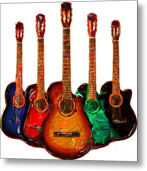 Impression sur métal - Collection de guitares