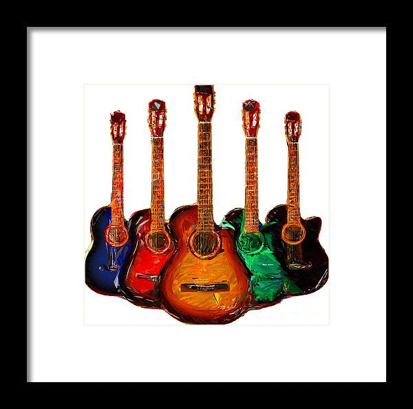 Framed Print - Guitar Collection