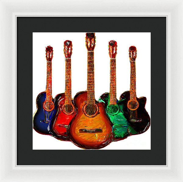 Framed Print - Guitar Collection