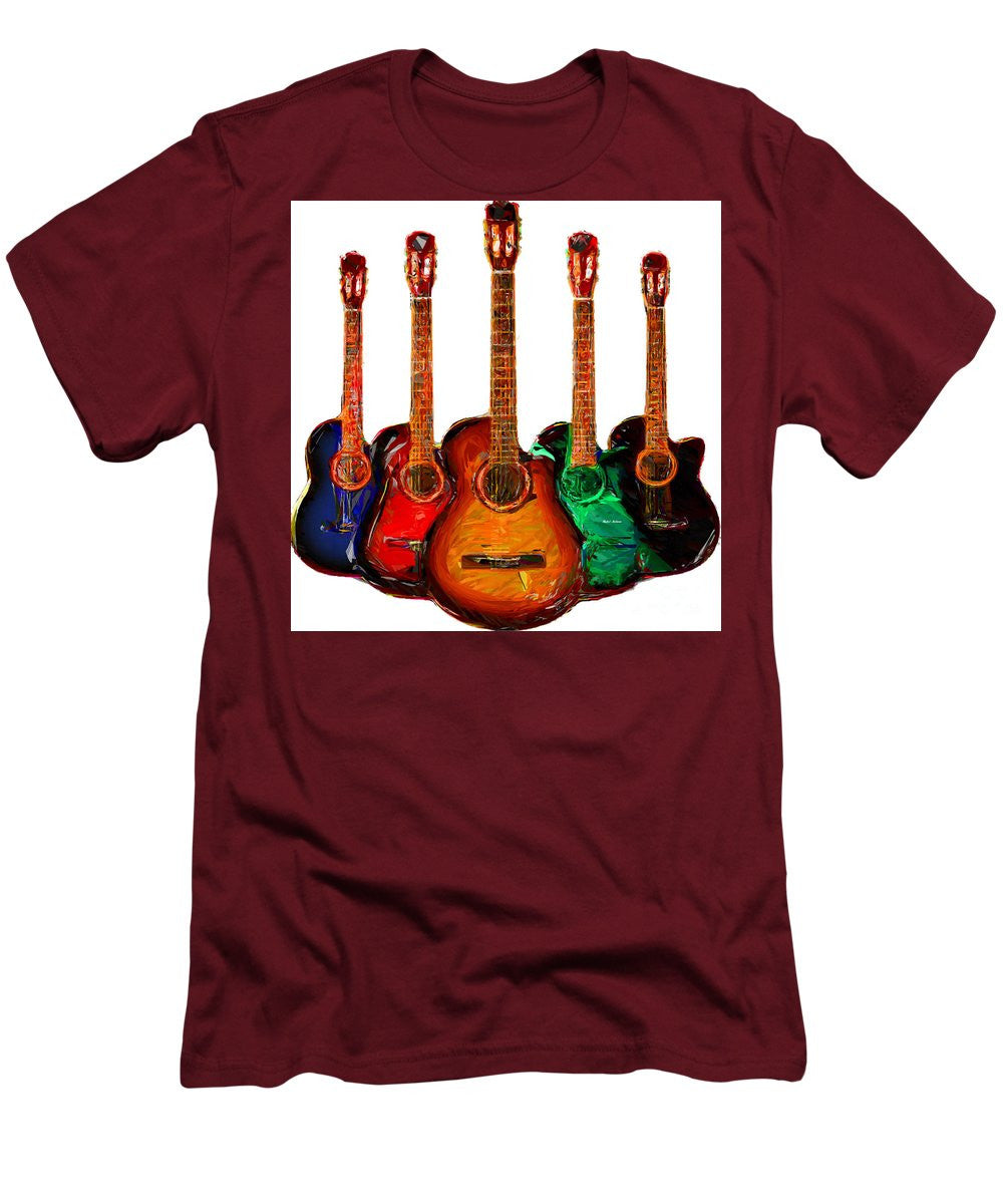 T-shirt pour homme (coupe ajustée) - Collection Guitare