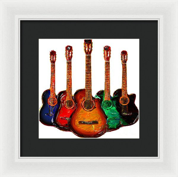 Framed Print - Guitar Collection