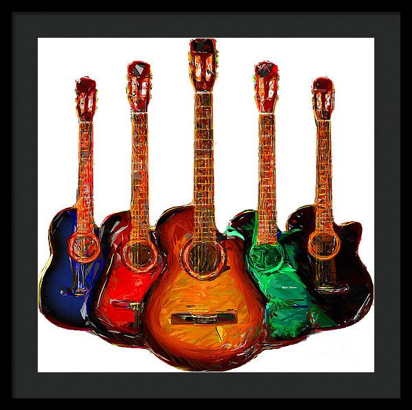 Framed Print - Guitar Collection