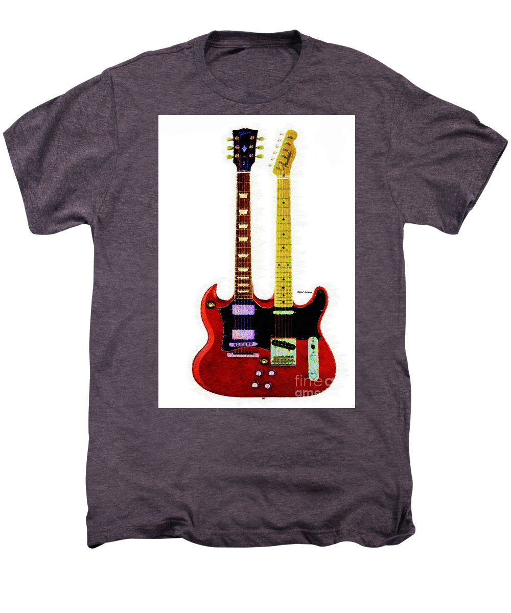 Men's Premium T-Shirt - Guitar Duo