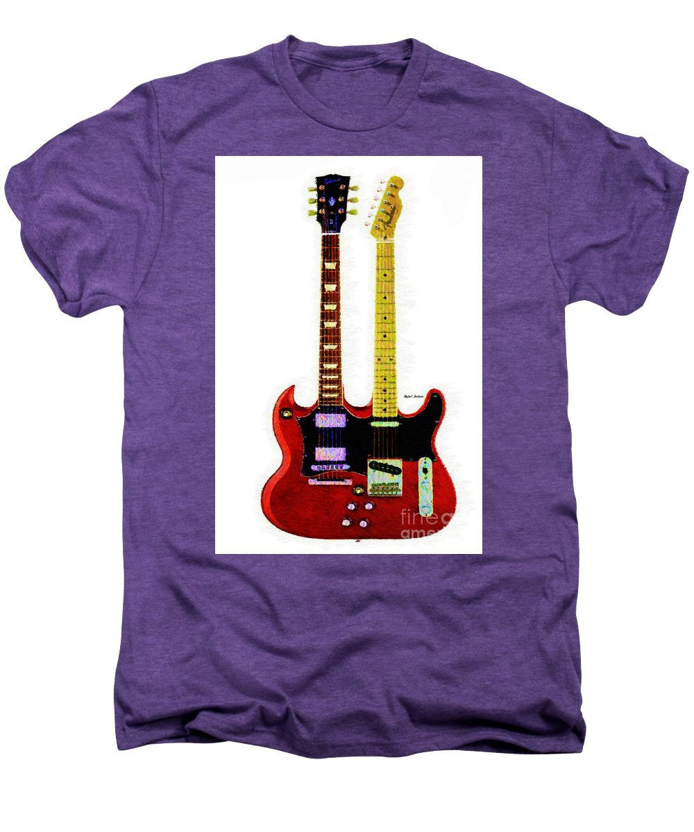 Men's Premium T-Shirt - Guitar Duo