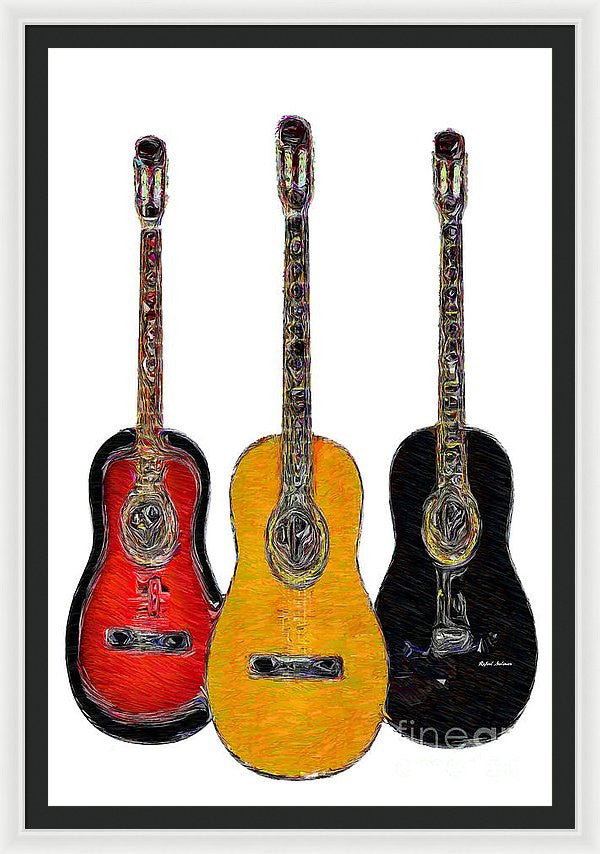 Framed Print - Guitar Trio