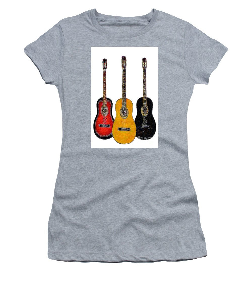 T-shirt pour femme (coupe junior) - Trio de guitares