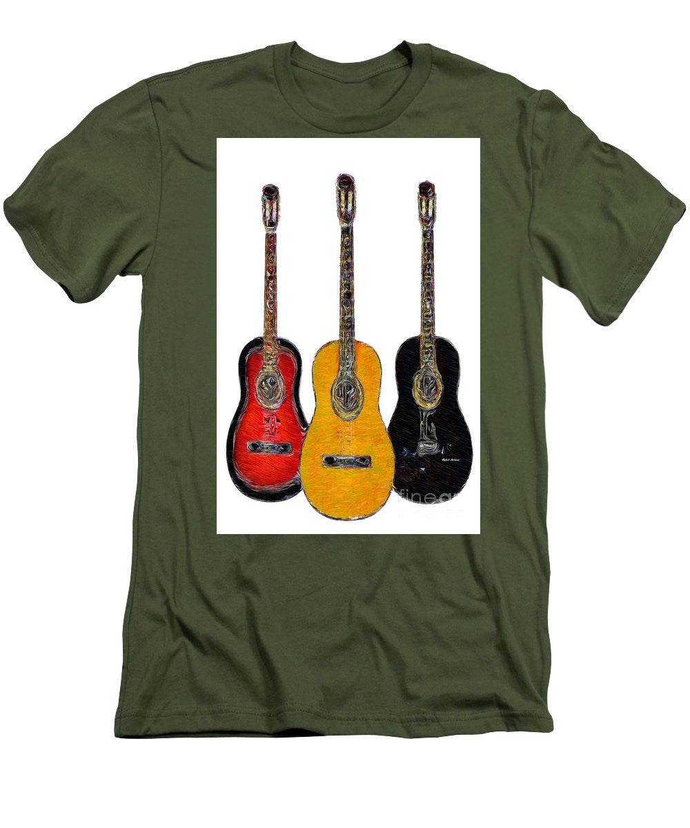 T-shirt pour homme (coupe ajustée) - Trio de guitares