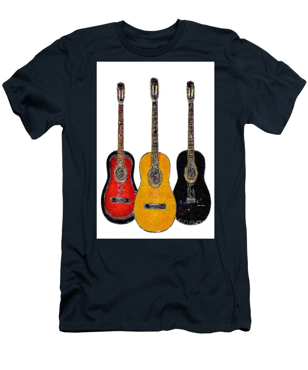 T-shirt pour homme (coupe ajustée) - Trio de guitares