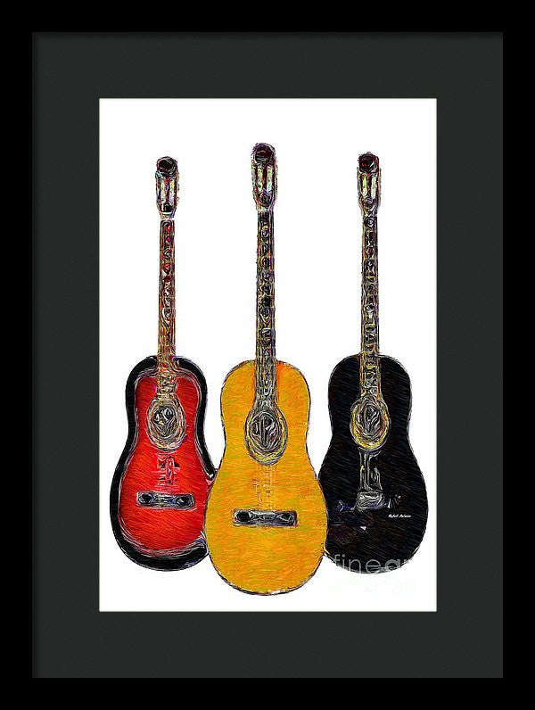 Framed Print - Guitar Trio