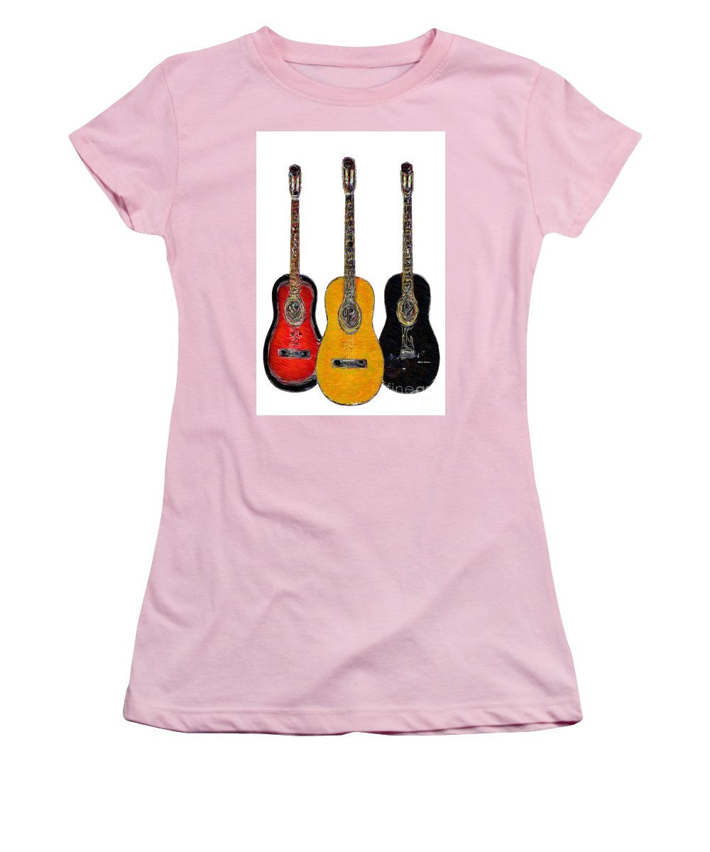 T-shirt pour femme (coupe junior) - Trio de guitares