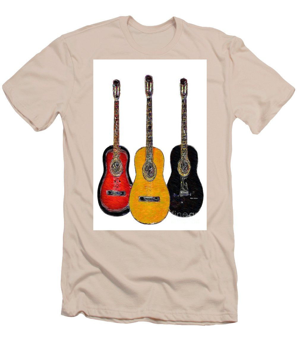 T-shirt pour homme (coupe ajustée) - Trio de guitares