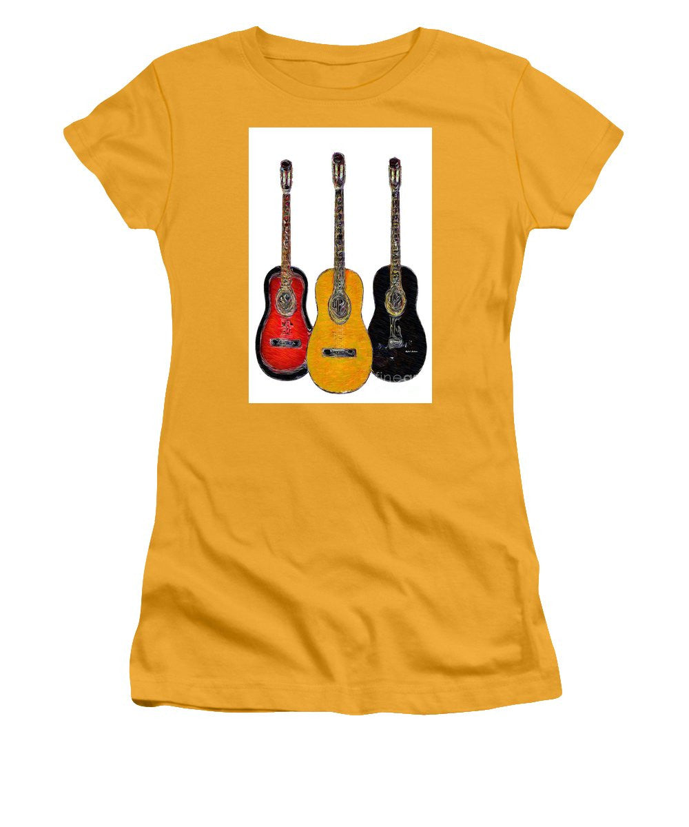 T-shirt pour femme (coupe junior) - Trio de guitares