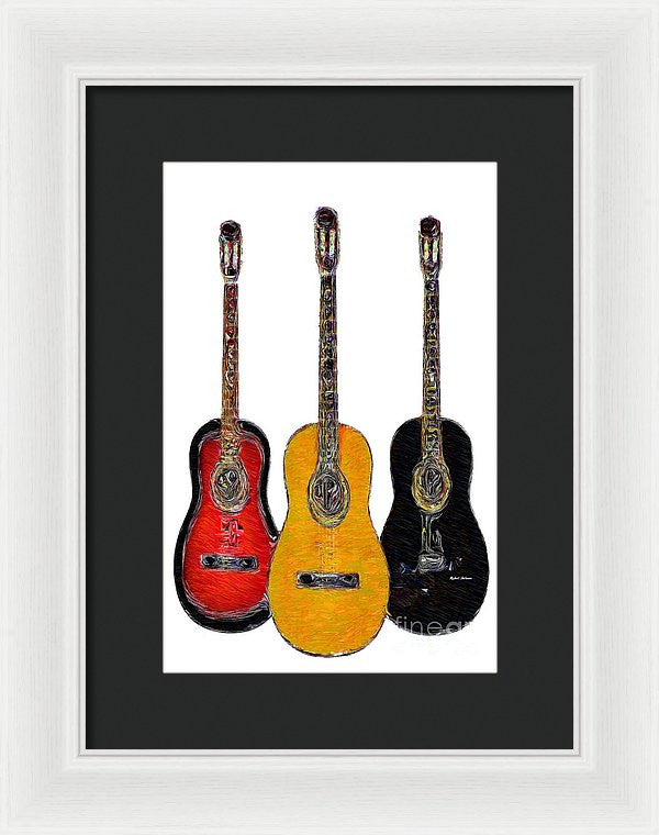 Framed Print - Guitar Trio