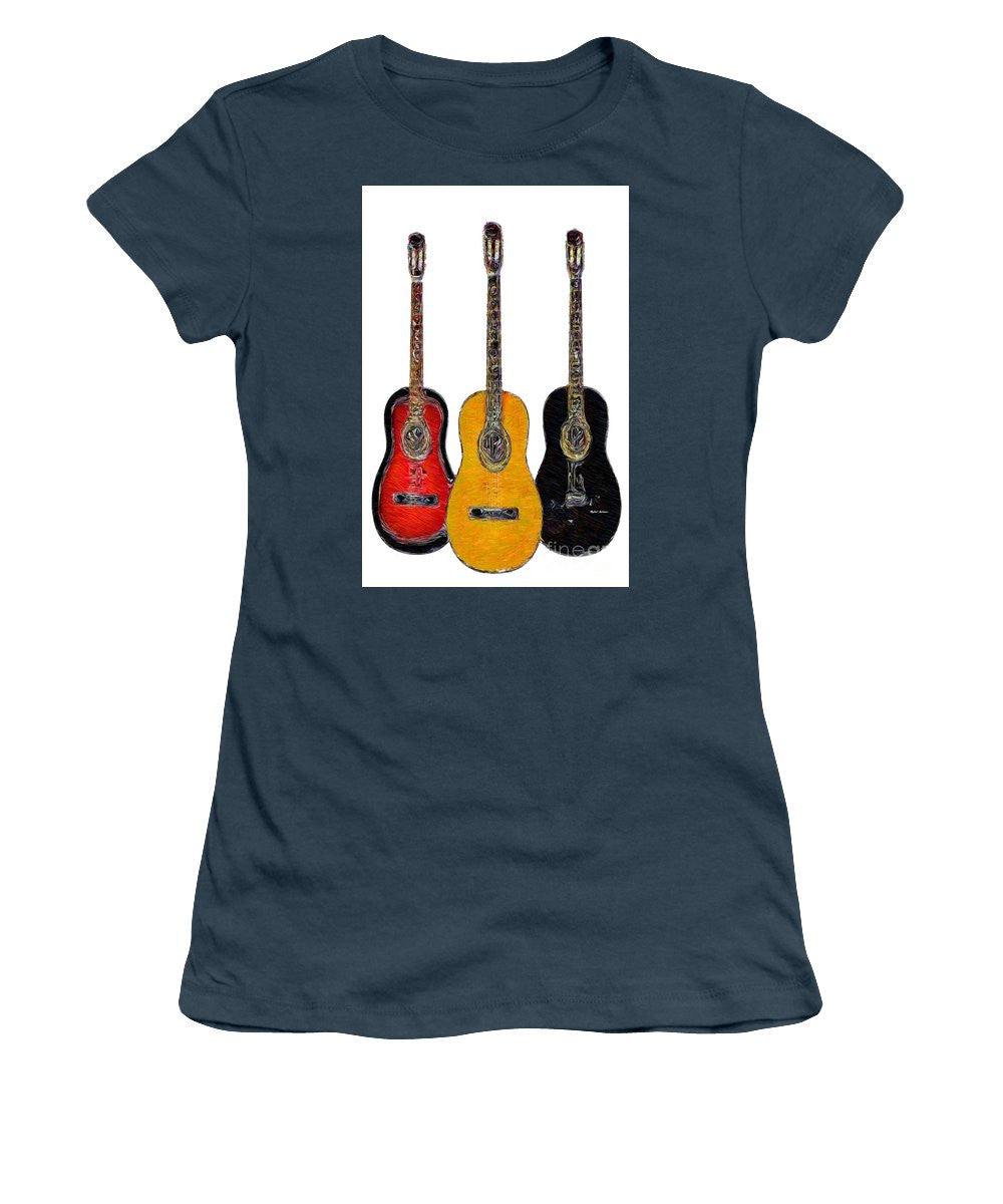 T-shirt pour femme (coupe junior) - Trio de guitares