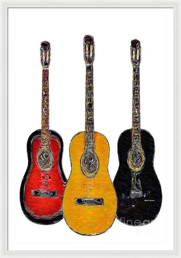 Framed Print - Guitar Trio