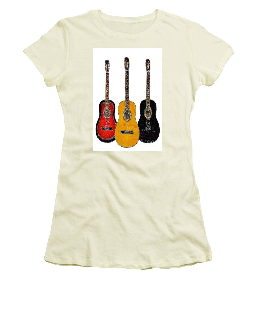 T-shirt pour femme (coupe junior) - Trio de guitares