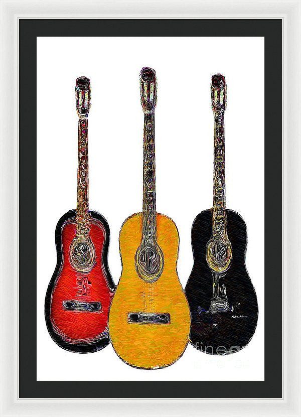 Framed Print - Guitar Trio