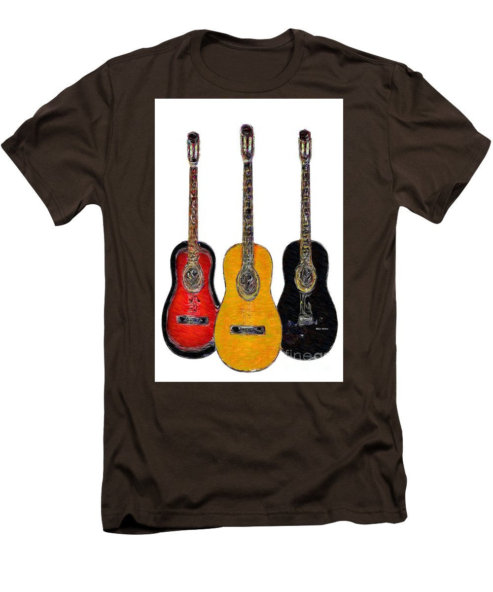 T-shirt pour homme (coupe ajustée) - Trio de guitares